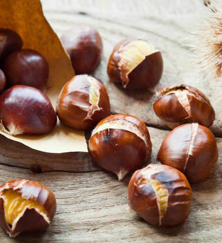 Geröstete Esskastanien