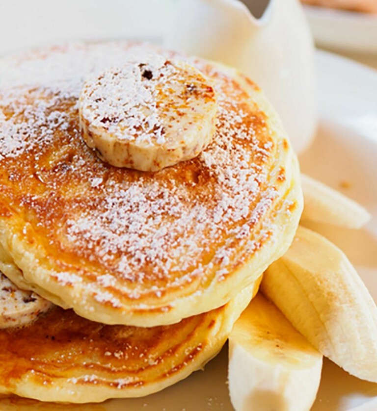 Vegane Pancakes mit Banane