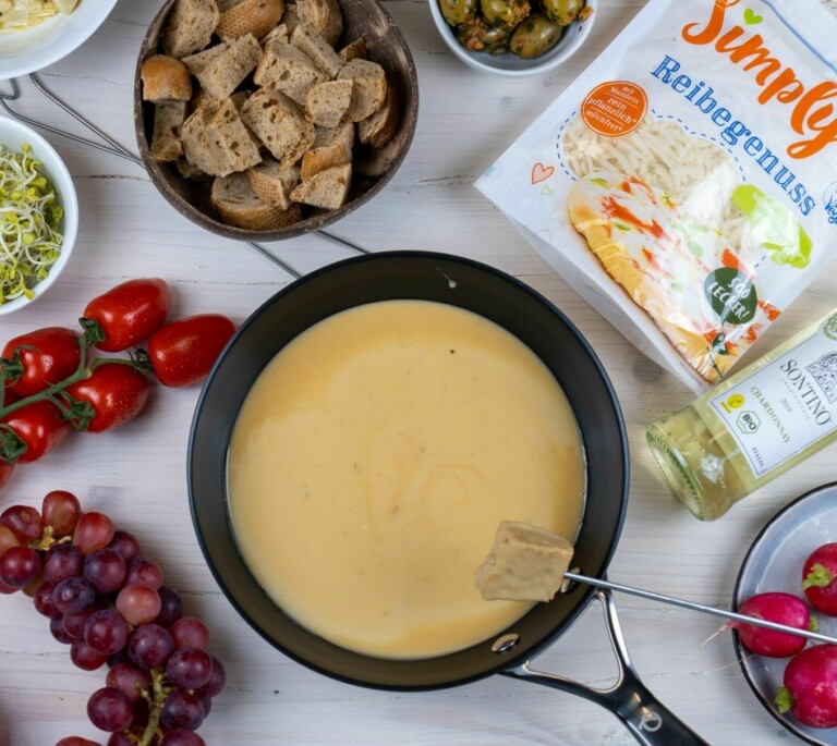Fondue mit Wein