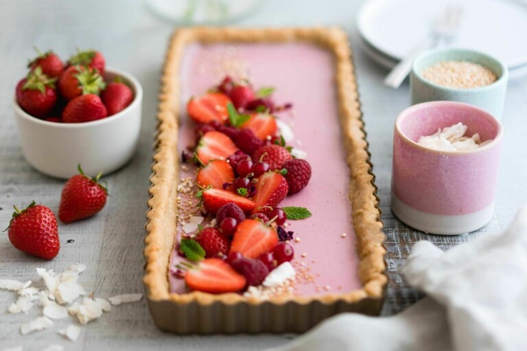 Erdbeertarte vegan