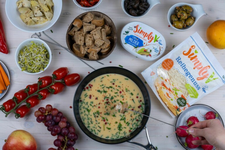 Veganes Käsefondue ohne Alkohol