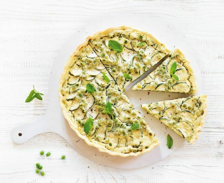 Vegane Quiche mit Quark-Alternative