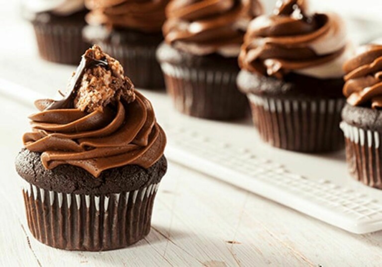 Veganer Schokoladen Cupcake