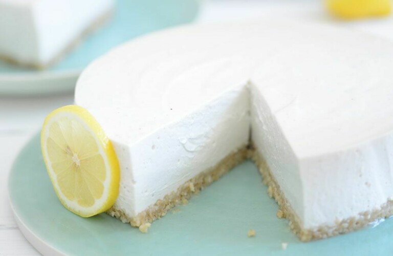 Veganer Cheesekake mit Zitrone