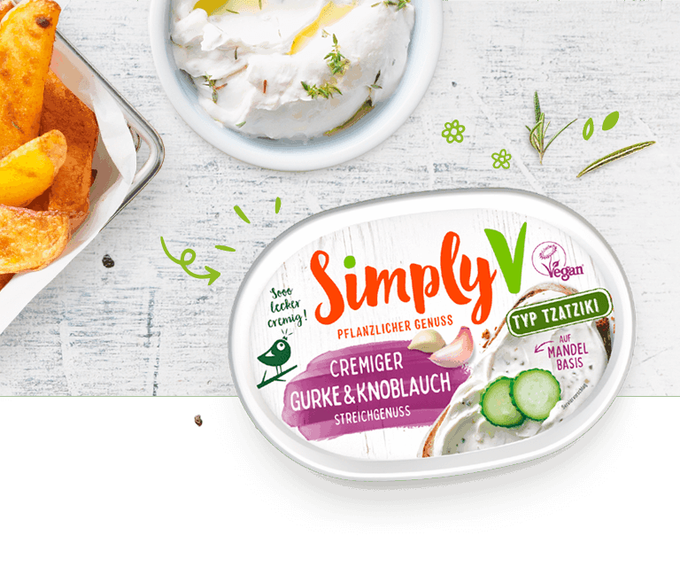 Streichgenuss gurke knoblauch simply v m