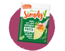 Simply V WOW Gerieben Pasta DE 2025 554x440px