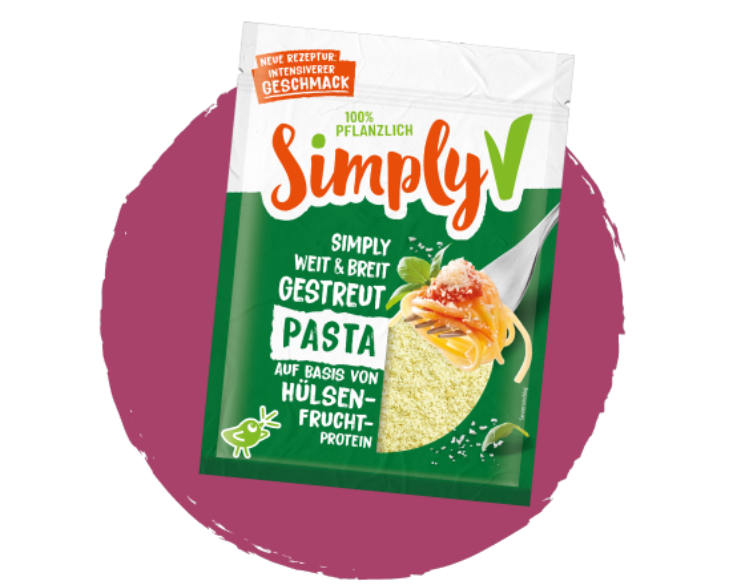 Simply V WOW Gerieben Pasta DE 2025 554x440px