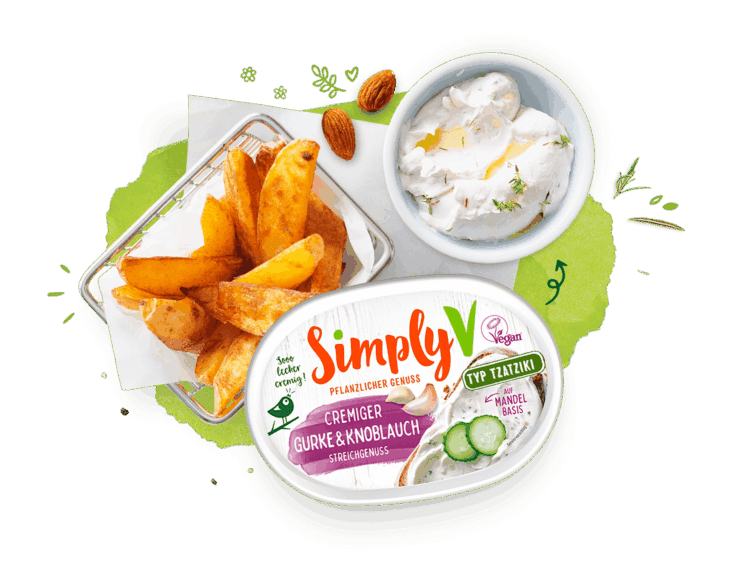 Streichgenuss gurke knoblauch wow simply v