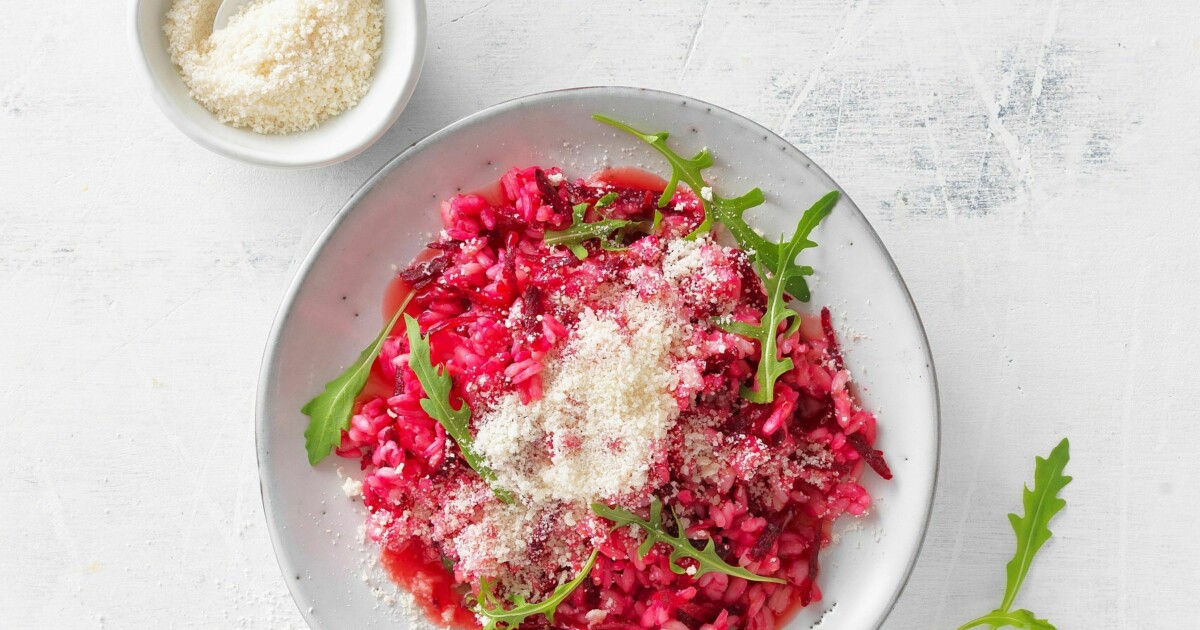 Rote Beete Risotto vegan | Simply V