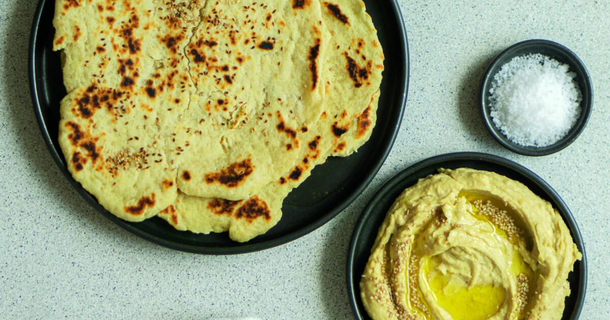 Fladenbrot mit Hummus - orientalische Küche | Simply V