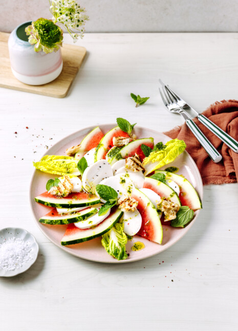 Melonen-Caprese-Salat