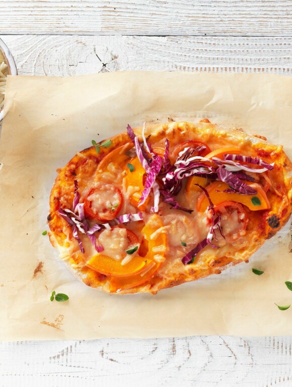 Kürbispizza vegan