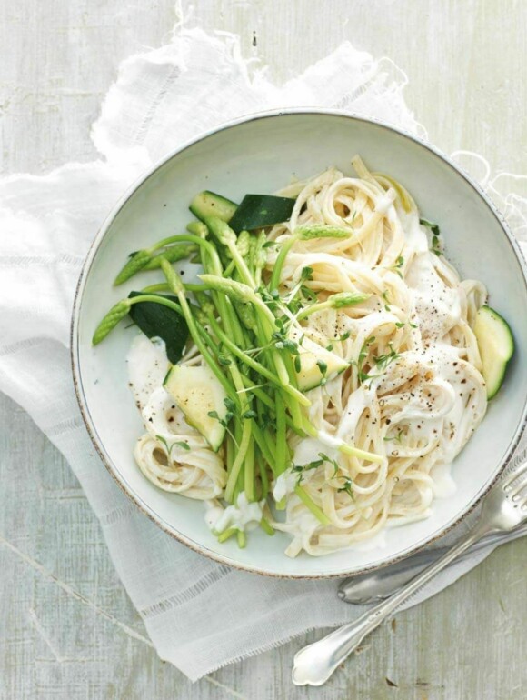 Pasta mit Spargel - Vegan mit Meerettich