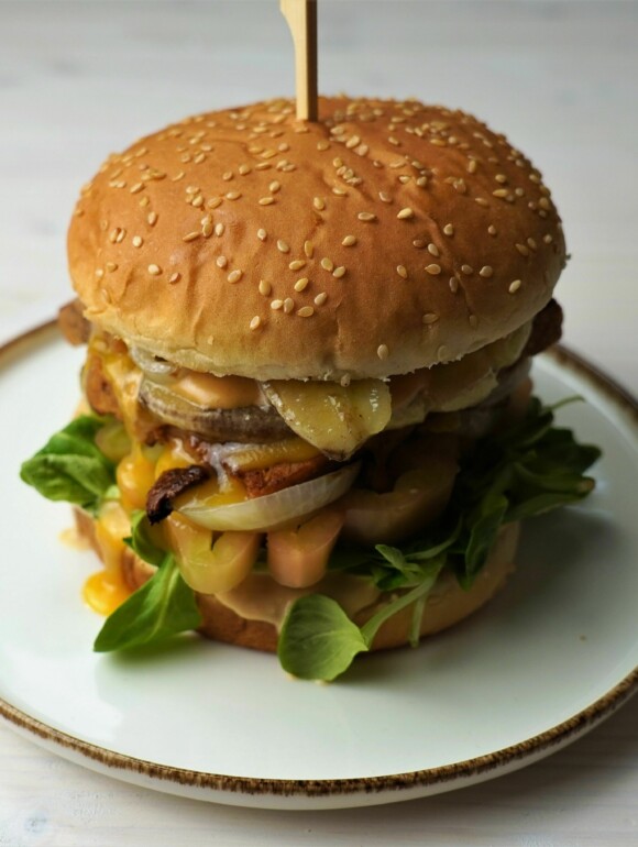 Seitan Burger Banane