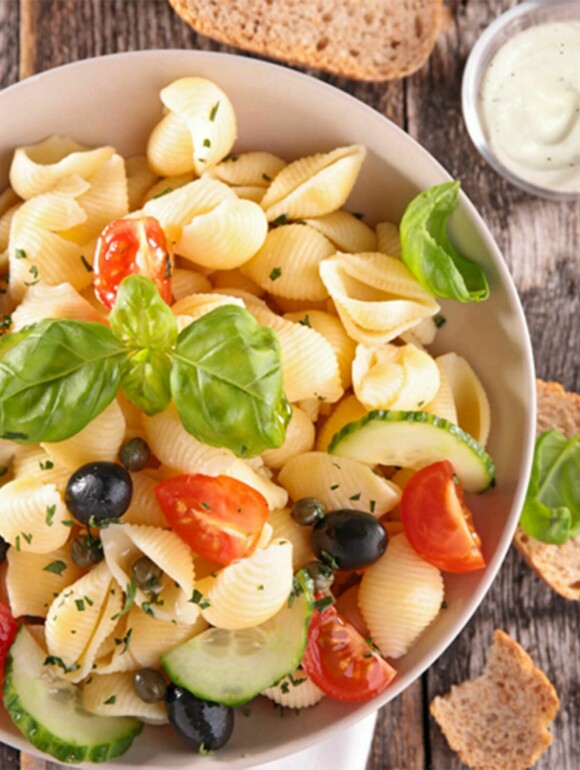 Veganer Nudelsalat