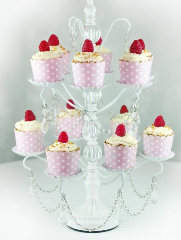 Haselnuss Himbeer Cupcakes
