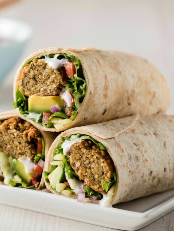 Falafel-Wrap vegan