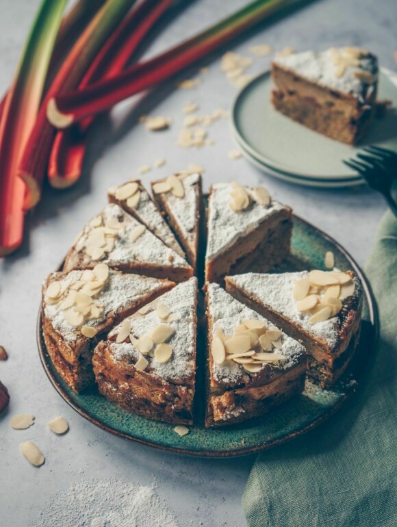 Veganer Rhabarberkuchen