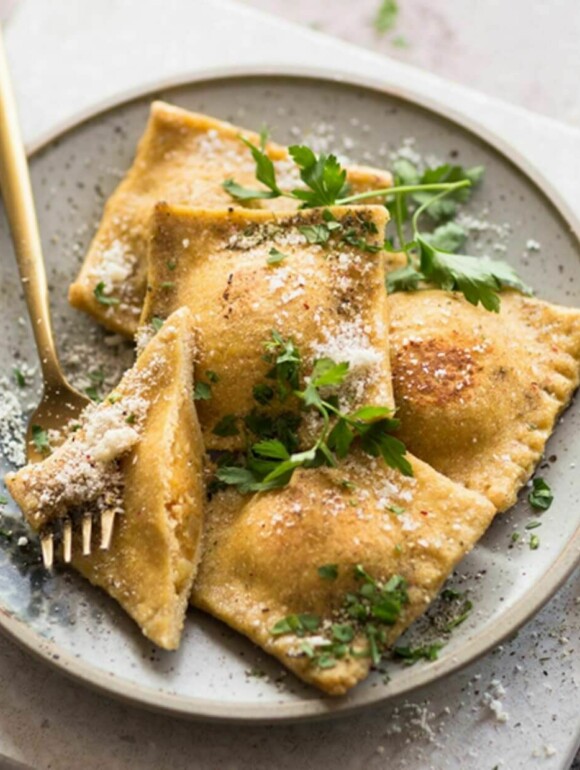 Glutenfreie Ravioli zum selber machen mit Süßkartoffel-Füllung