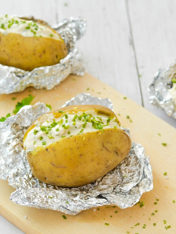 Baked Potato mit veganer Kartoffelcreme