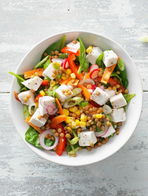 Linsensalat mit Hirtengenuss