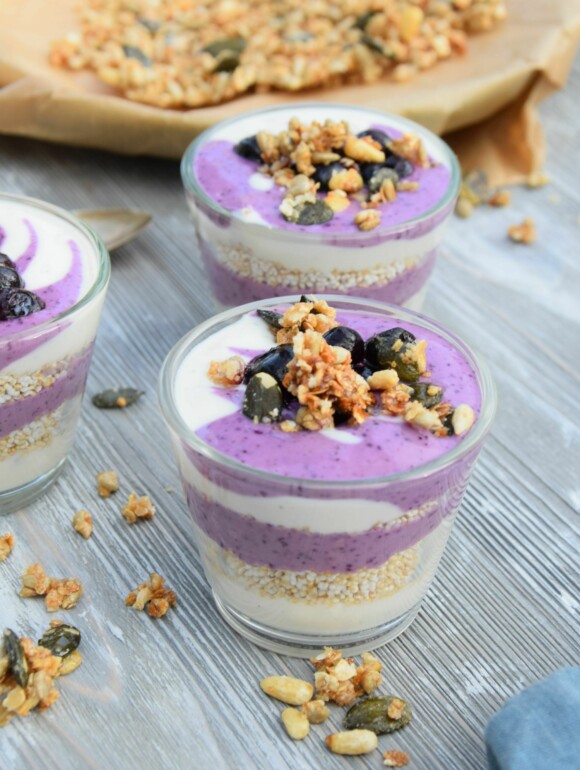 Vegane Heidelbeercreme mit Frischegenuss