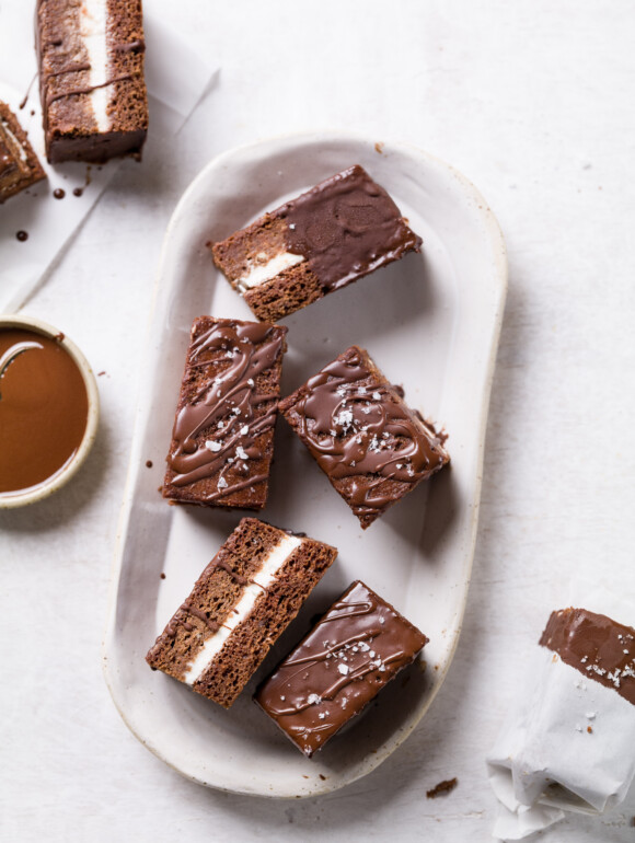 Glutenfreie vegane Milchschnitte
