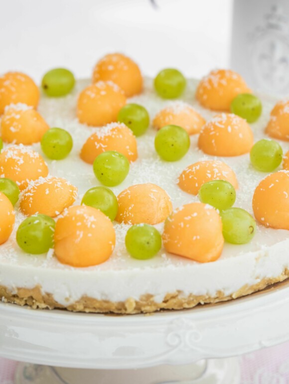 No Bake Melonen Cheesecake