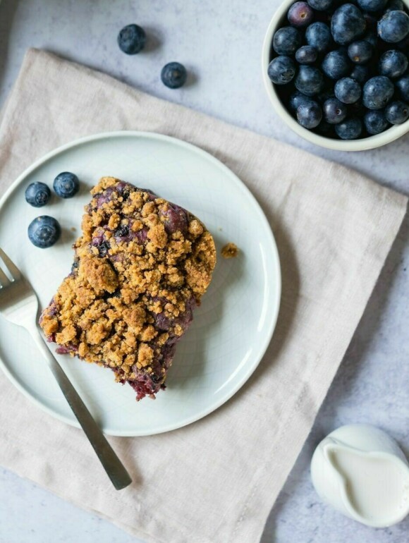 Blueberry Cheesecake mit Zimtstreuseln