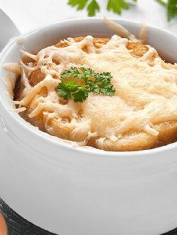 Zwiebelsuppe vegan