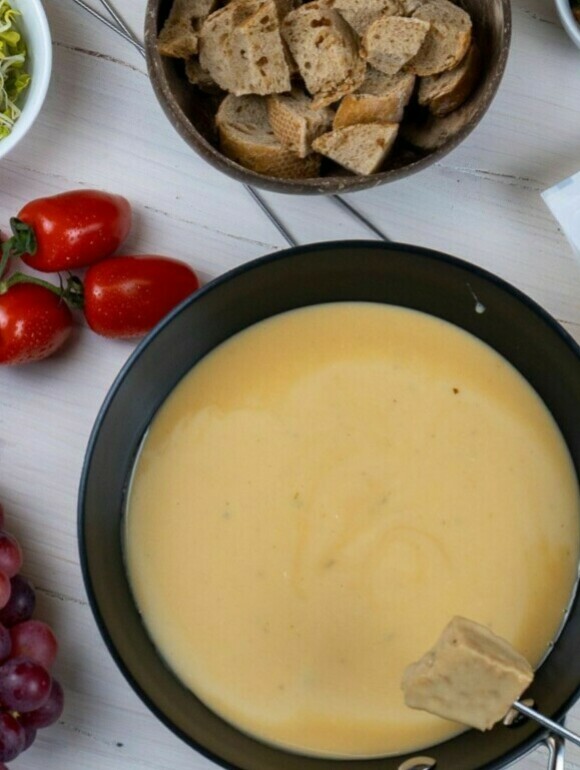 Fondue mit Weißwein