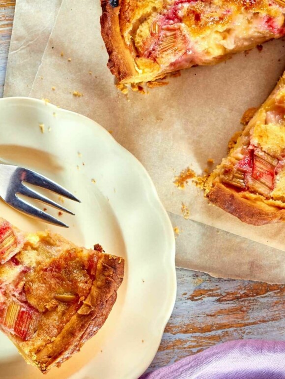 Veganer Rhabarberkuchen