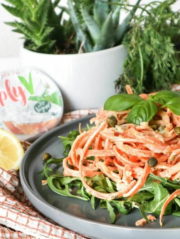 Möhren Pasta mit Streichgenuss