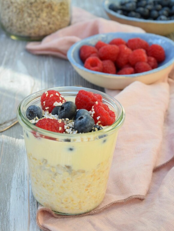 Overnight Oats mit Beeren