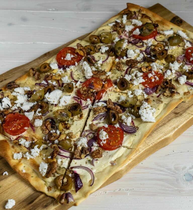 Flammkuchen vegan mit Hirtengenuss