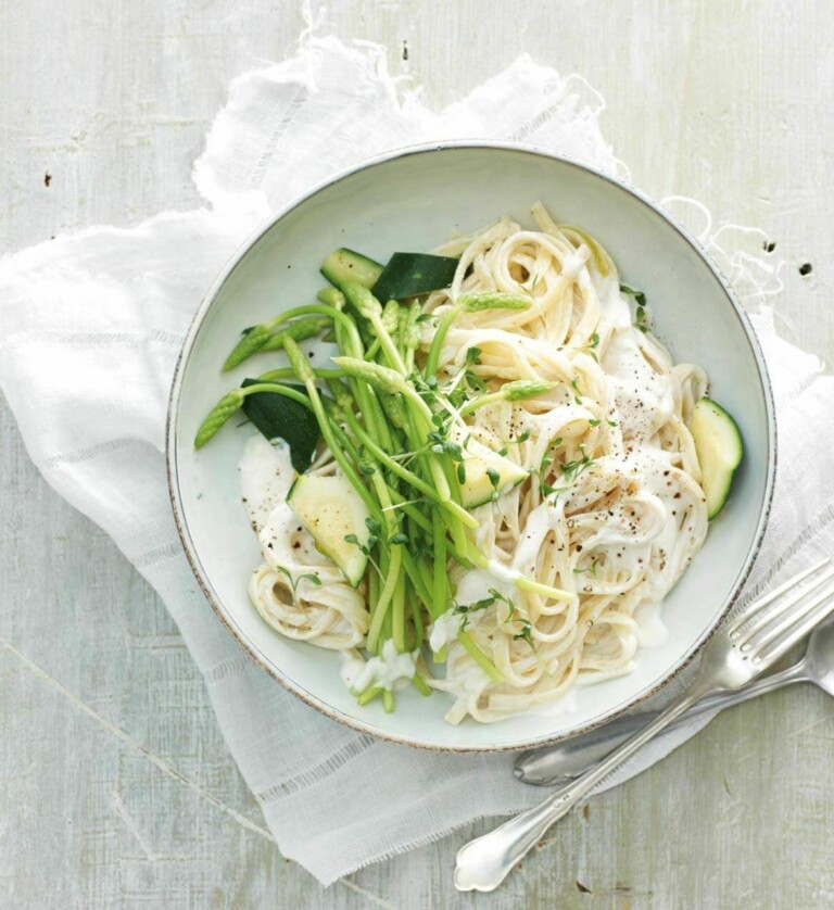 Pasta mit Spargel - Vegan mit Meerettich
