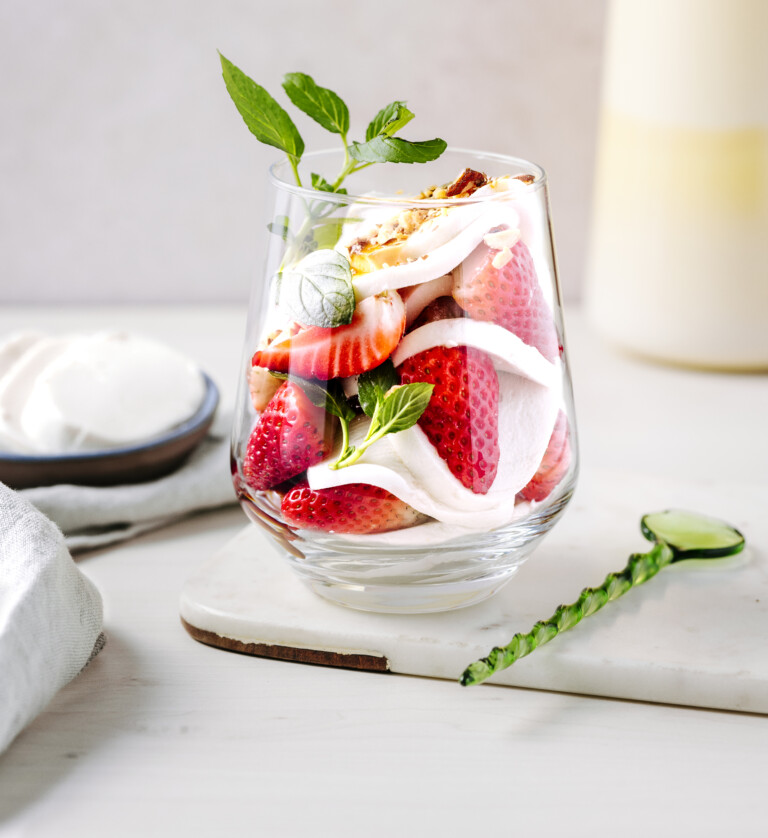 Melonen-Caprese-Dessert