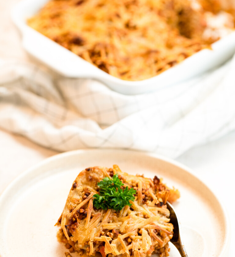Vegane Buchweizenlasagne