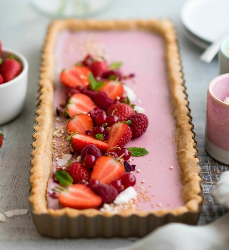 Erdbeer-Tarte vegan