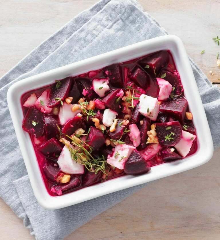 Rote Beete aus dem Ofen mit Hirtengenuss