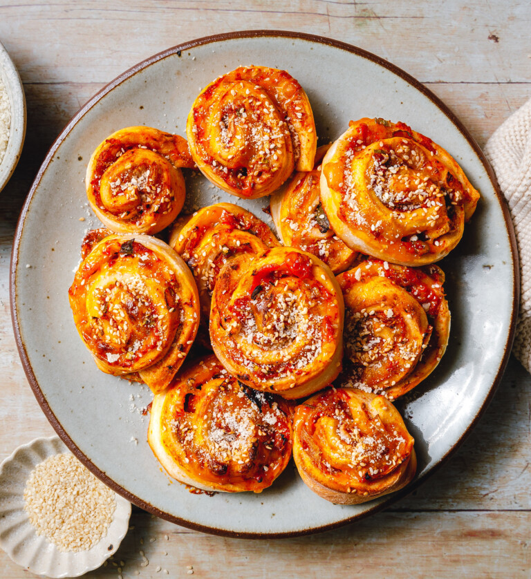Eat this Simply V Vegane Kimchi Pizza Schnecken 001
