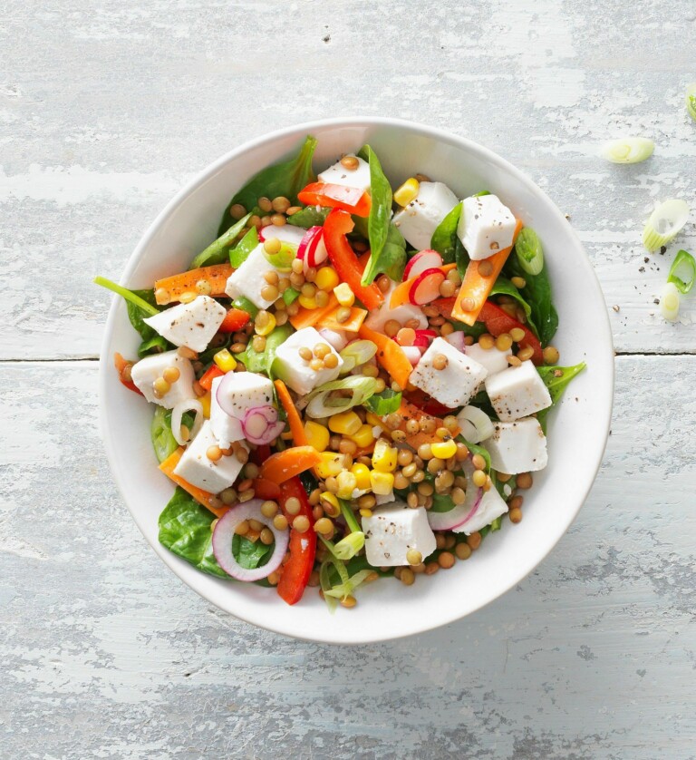 Linsensalat mit Hirtengenuss