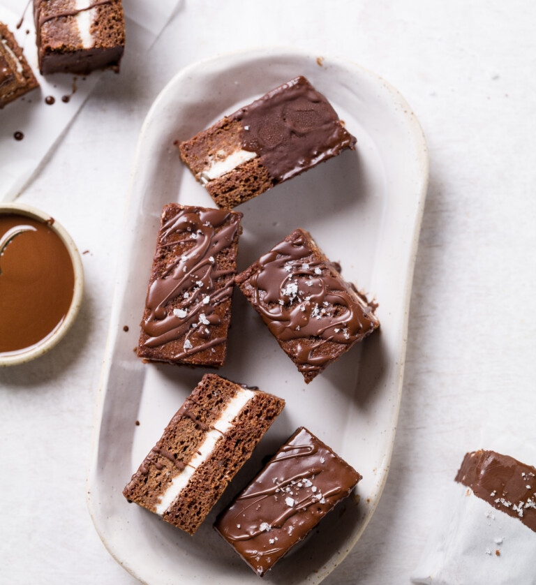 Glutenfreie vegane Milchschnitte