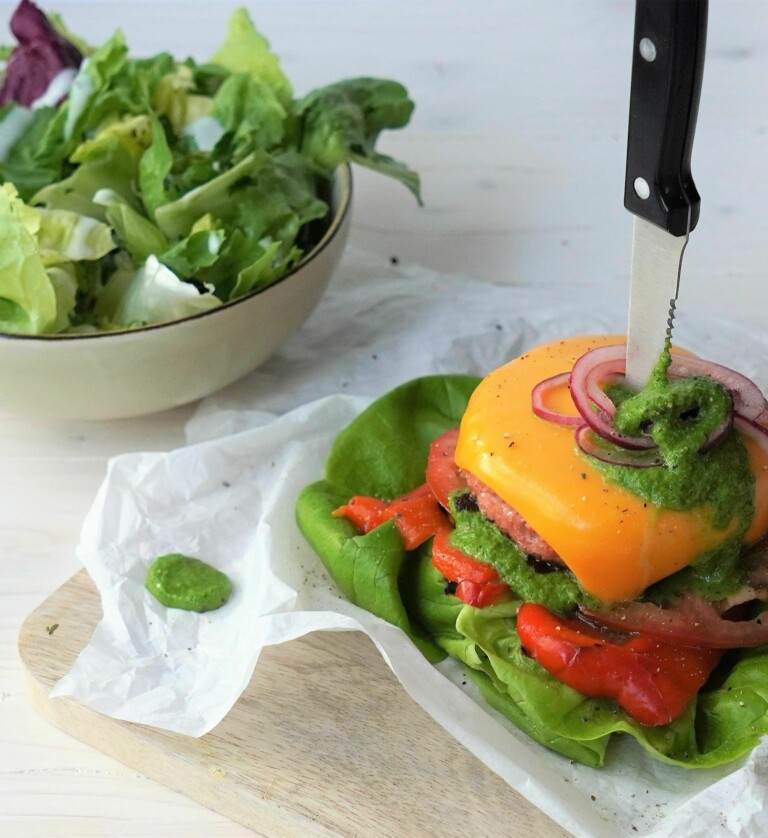 Burger ohne Brot