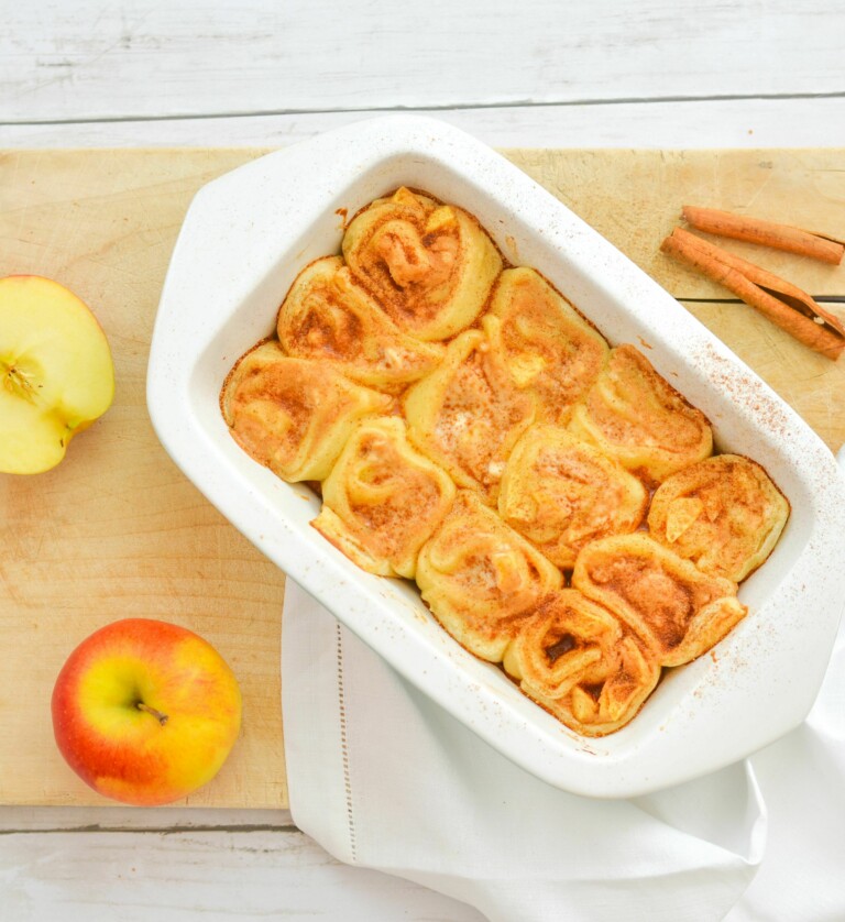 Apfel-Zimt-Blätterteigröllchen vegan