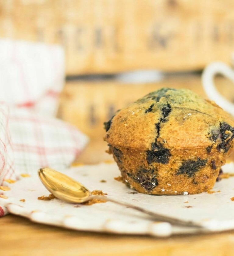 Blaubeer-Muffins vegan mit Joghurt