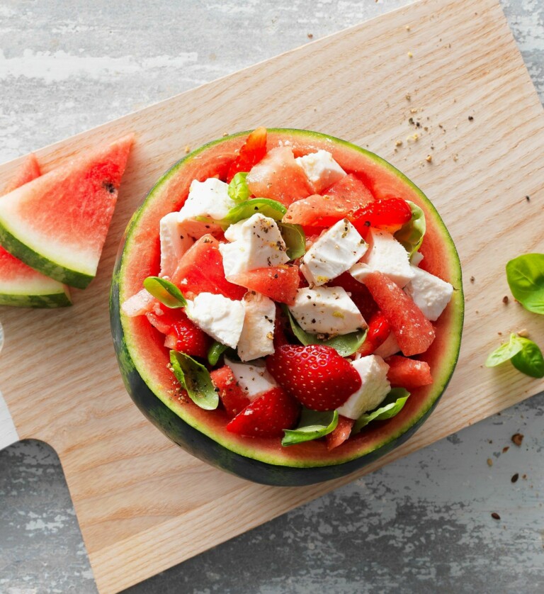 Veganer Melonensalat mit Hirtengenuss | Simply V