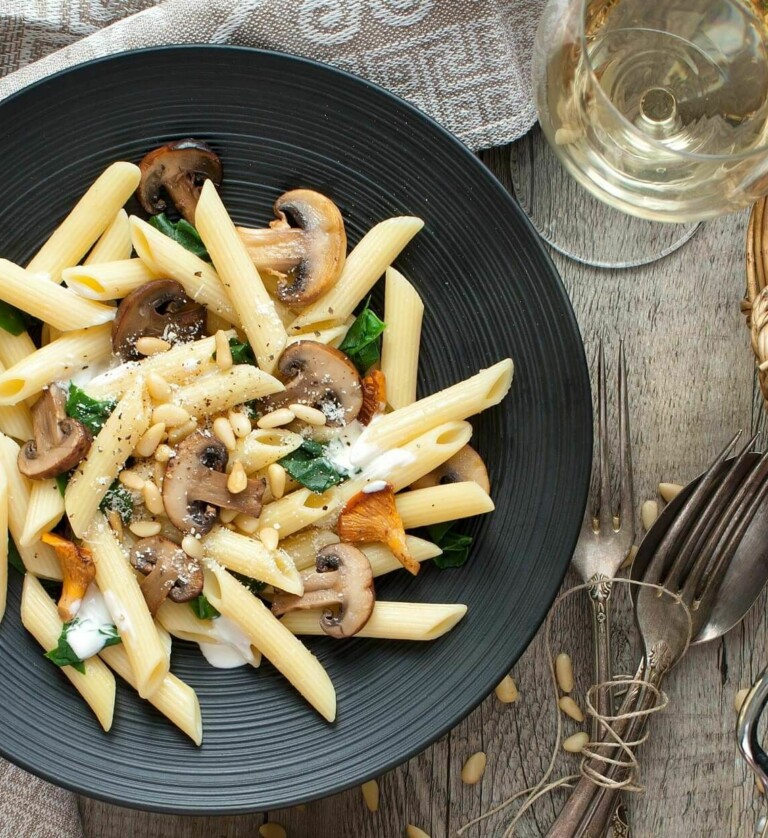 Pasta mit Pilzen - Ohne Sahne