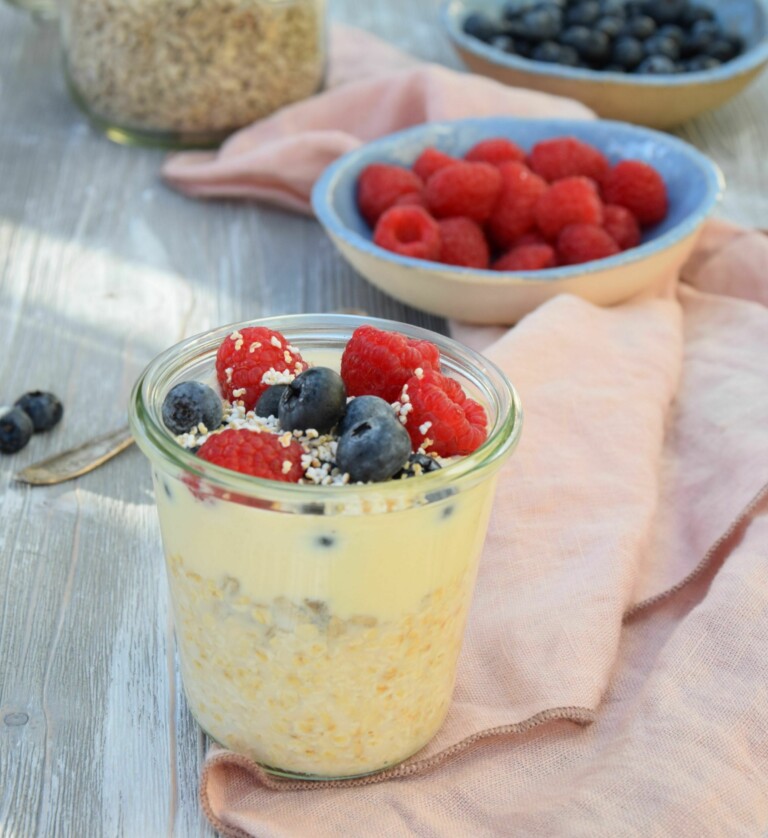 Overnight Oats mit Beeren