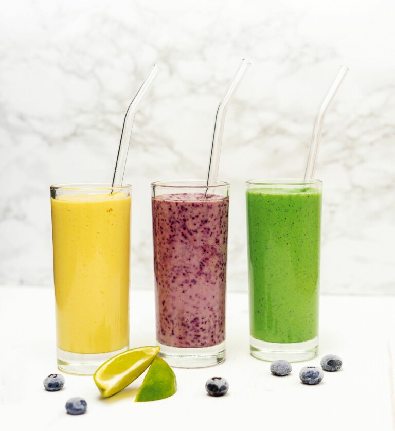 Fruchtshake Heidelbeer-Limette